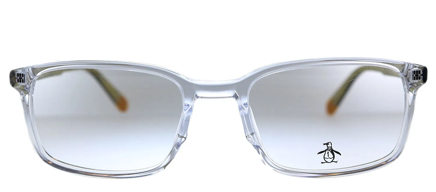 Original Penguin PE Layne CR Rectangle Plastic Crystal Eyeglasses with Demo Lens