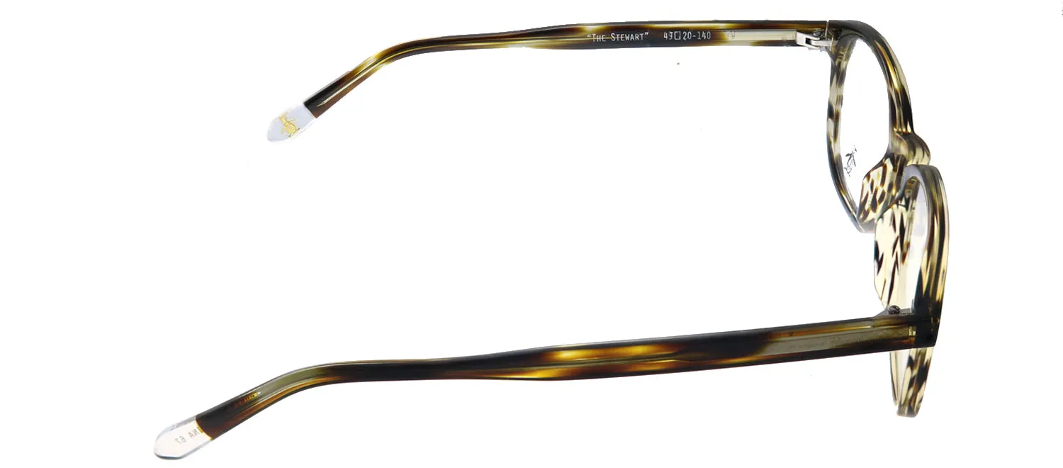 Original Penguin PE Stewart TO Rectangle Plastic Tortoise/ Havana Eyeglasses with Demo Lens