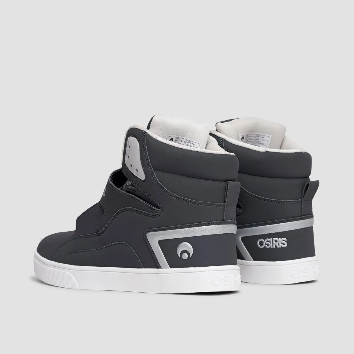 Osiris Rize Ultra High Top Shoes - Charcoal/White