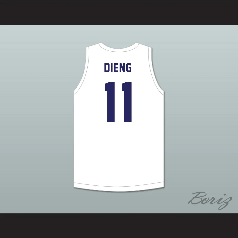 Ousmane Dieng 11 France White Basketball Jersey 2