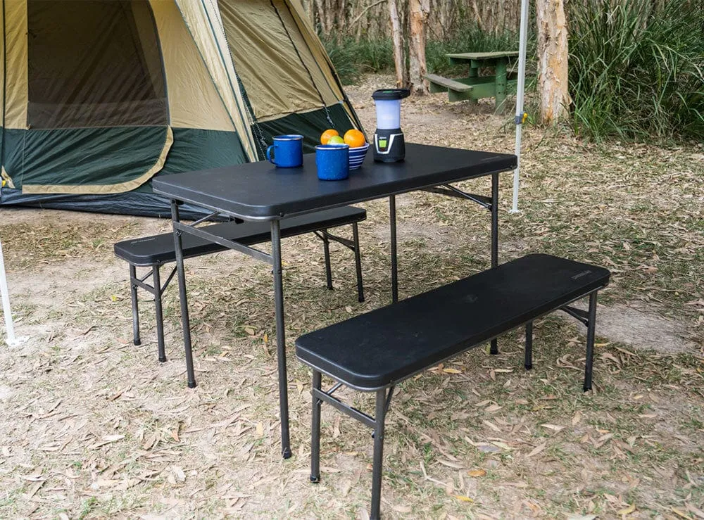 Oztrail  Ironside 3 Piece Picnic Set  FTA-IRPS-D Black