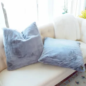 Pack of 4 Faux Fur Euro Throw Pillow Covers 26" x 26"