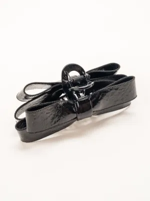 Paige Bow Hair Claw - Black