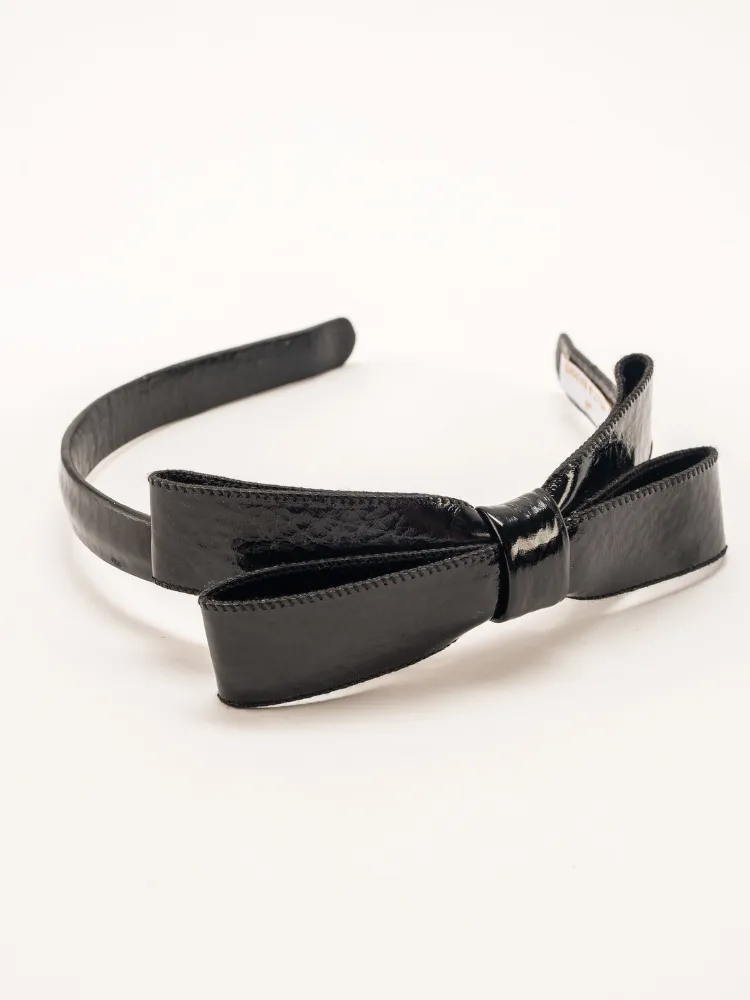 Paige Bow Headband - Black