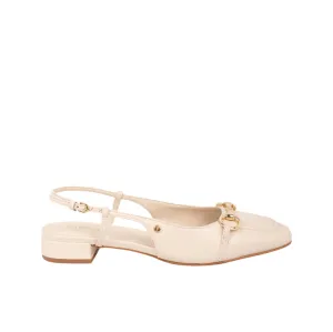 Penelope Sling-Back Pumps - Milk