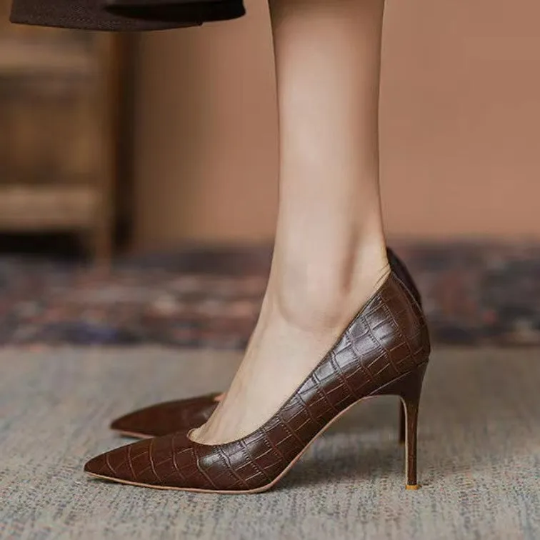 Petite Feet Printed High Heel Pumps(US Size 1-5) GS98