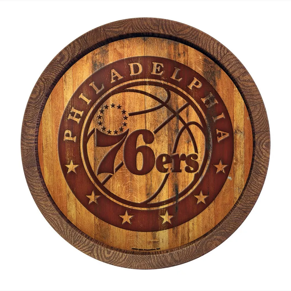 Philadelphia 76ers: Logo - "Faux" Barrel Top Sign