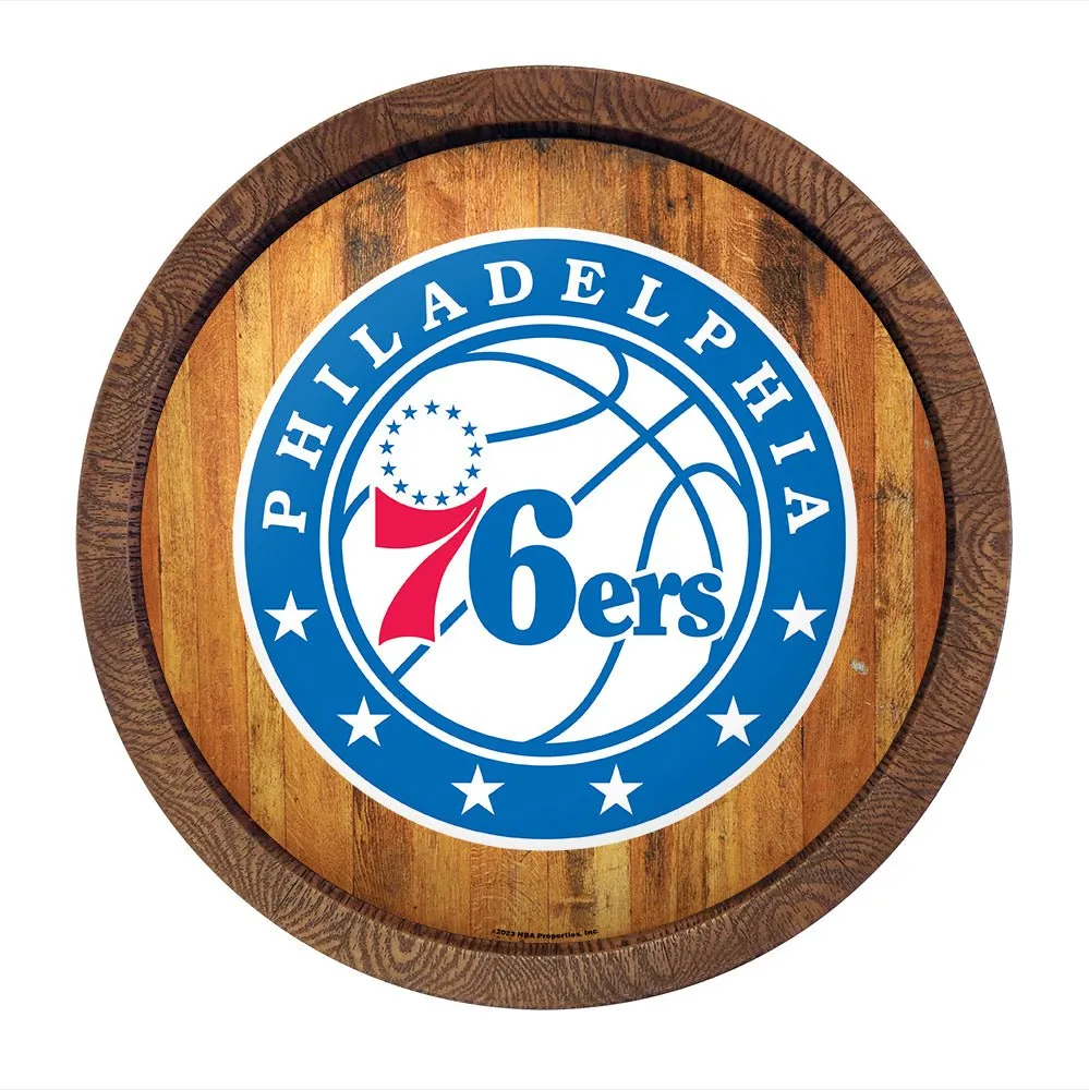 Philadelphia 76ers: Logo - "Faux" Barrel Top Sign