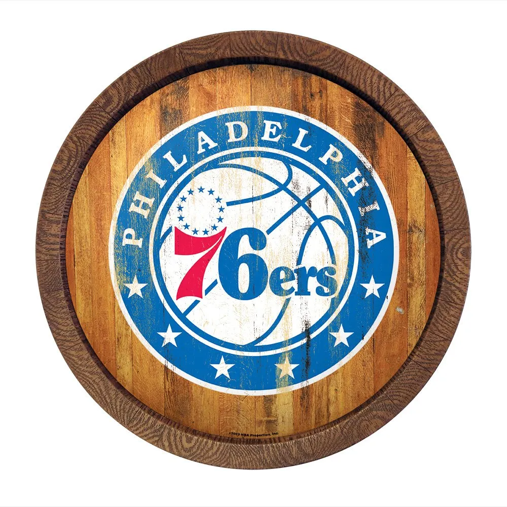 Philadelphia 76ers: Logo - "Faux" Barrel Top Sign