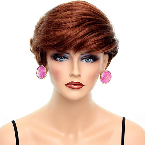 Pink Iridescent Faux Gemstone Post Earrings