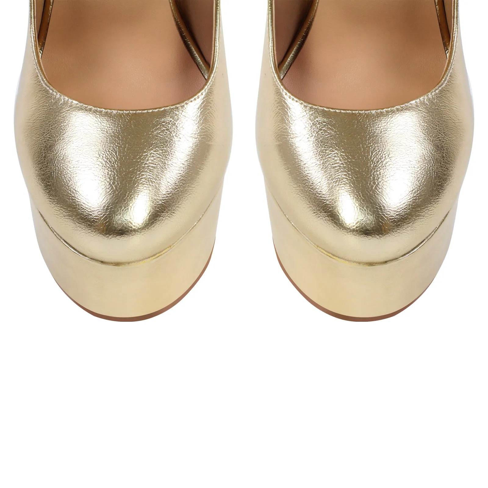 Platform Mary Jane Chunky Heel Pumps