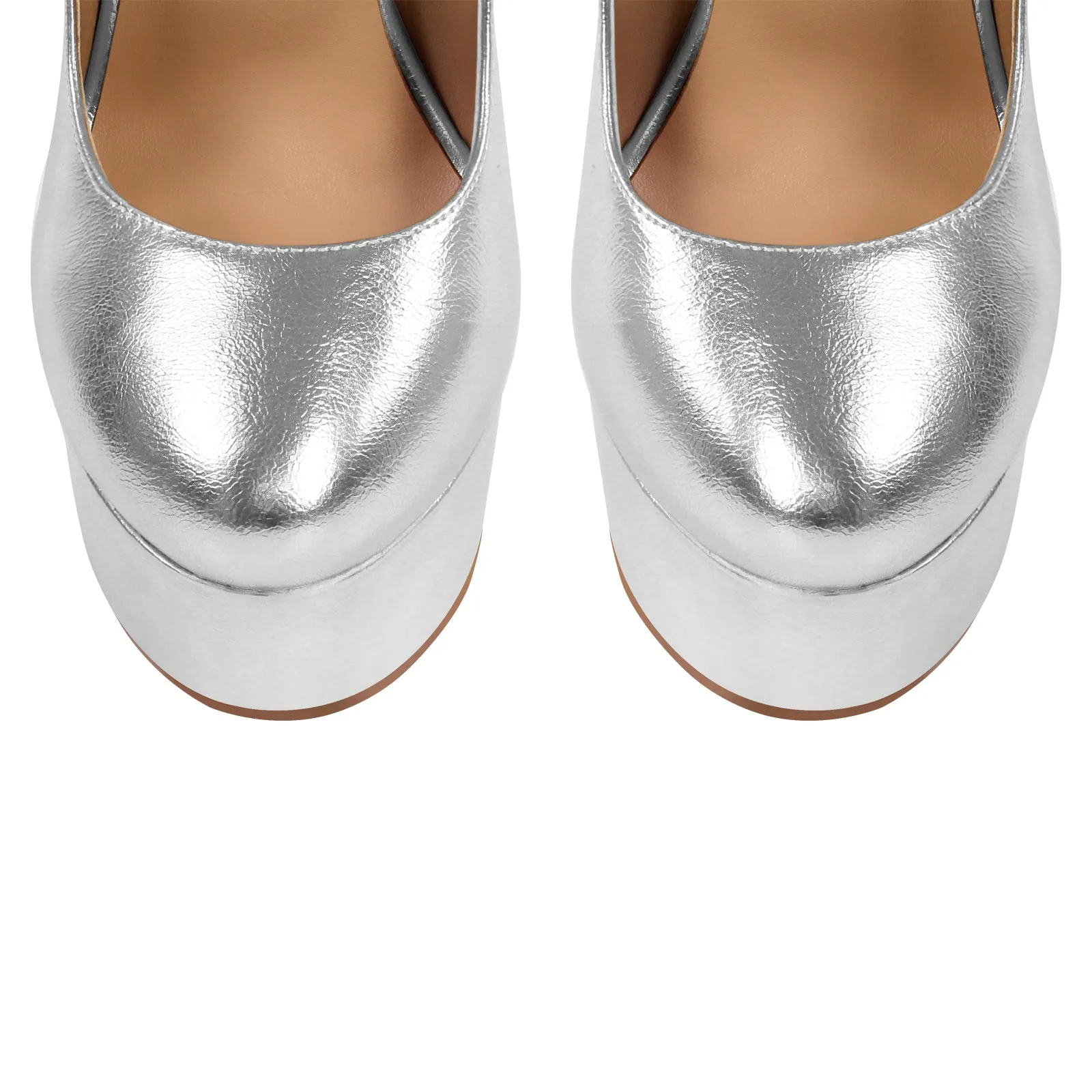 Platform Mary Jane Chunky Heel Pumps
