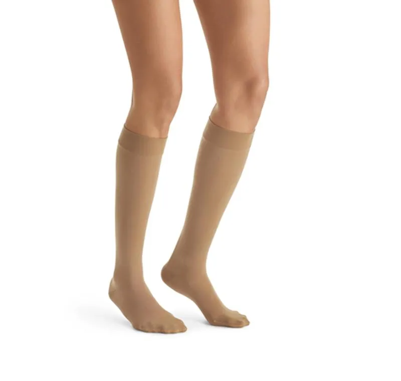 PR/1 JOBST ULTRASHEER WOMEN, KNEE HIGH, 15-20MMHG, LG, SUN BRONZE, CLOSED TOE