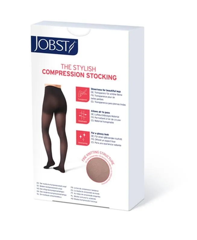 PR/1 JOBST ULTRASHEER WOMEN, MATERNITY, 20-30MMHG, SM, CLASSIC BLACK, CLOSED TOE