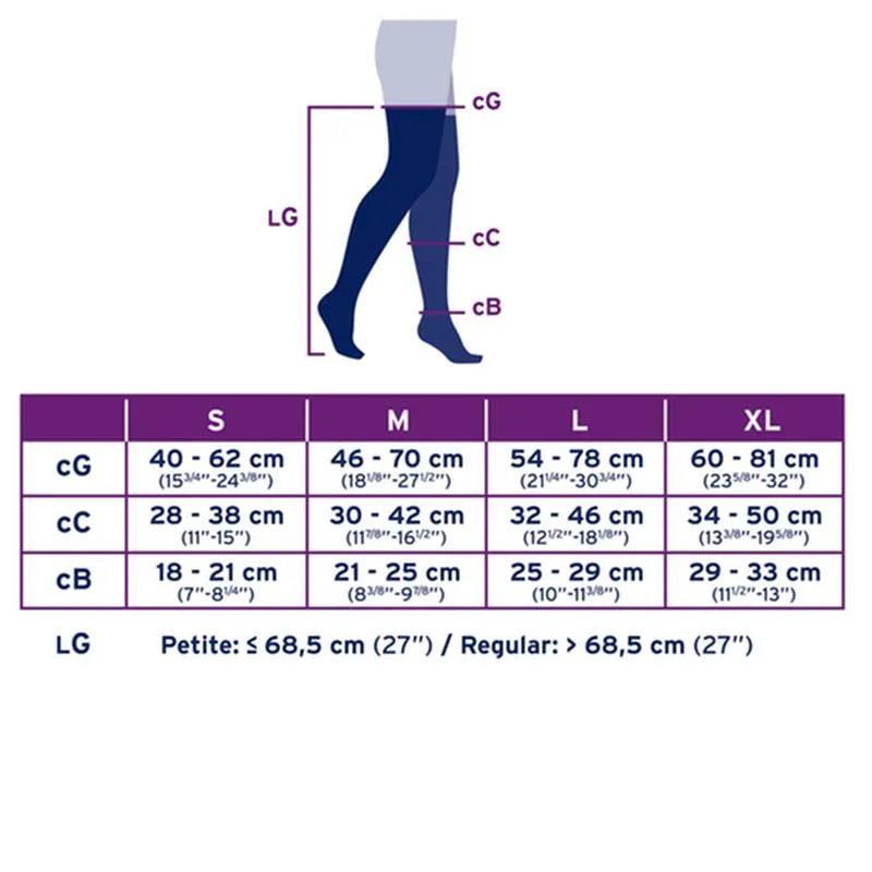 PR/1 JOBST ULTRASHEER WOMEN, THIGH HIGH W/SIL LACE BAND, 15-20MMHG, SM, CLASSIC BLACK, CLOSED TOE