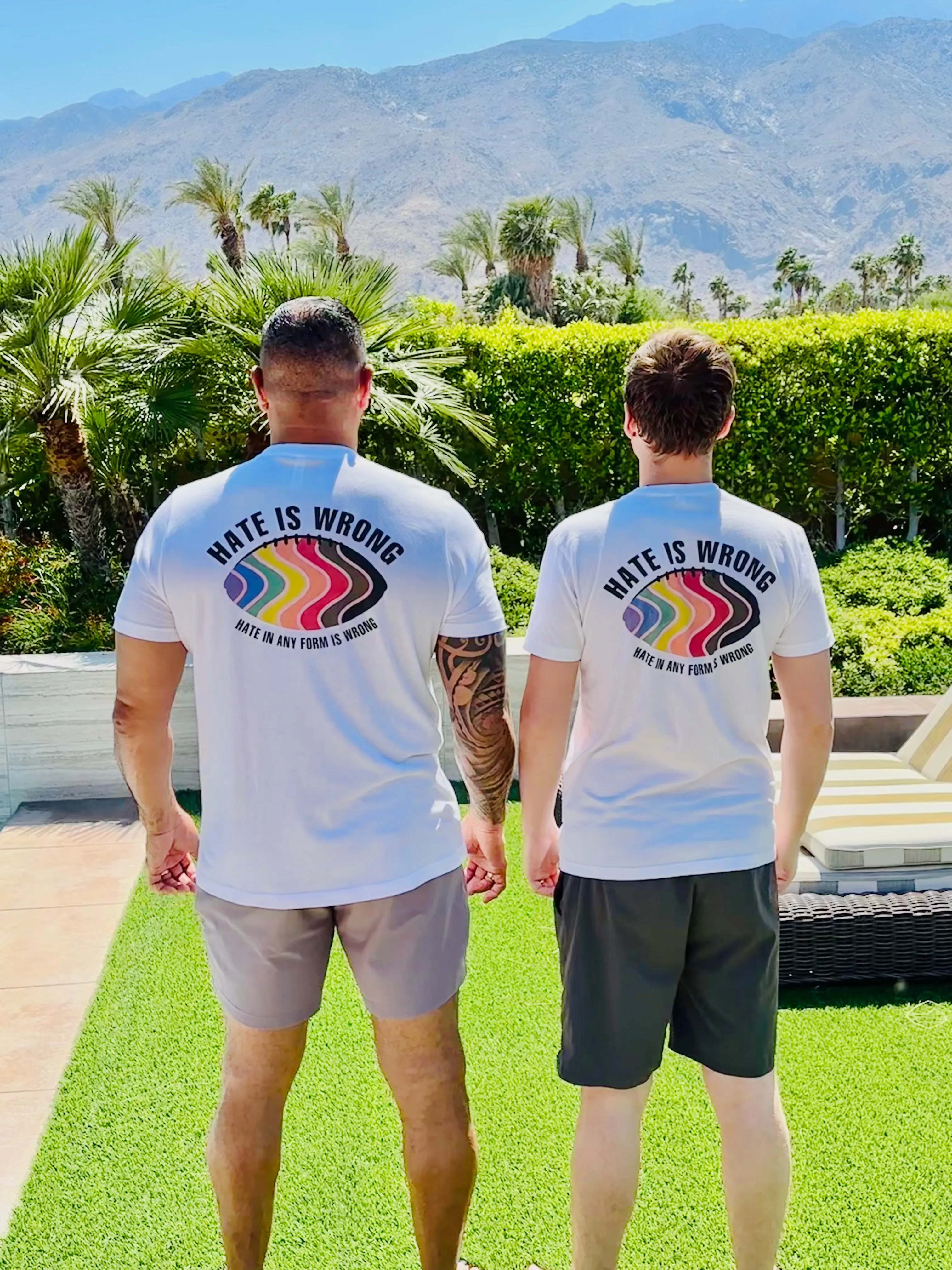 PRIDE Hate is Wrong Graphic T-Shirt - White (PRIDE On Demand)