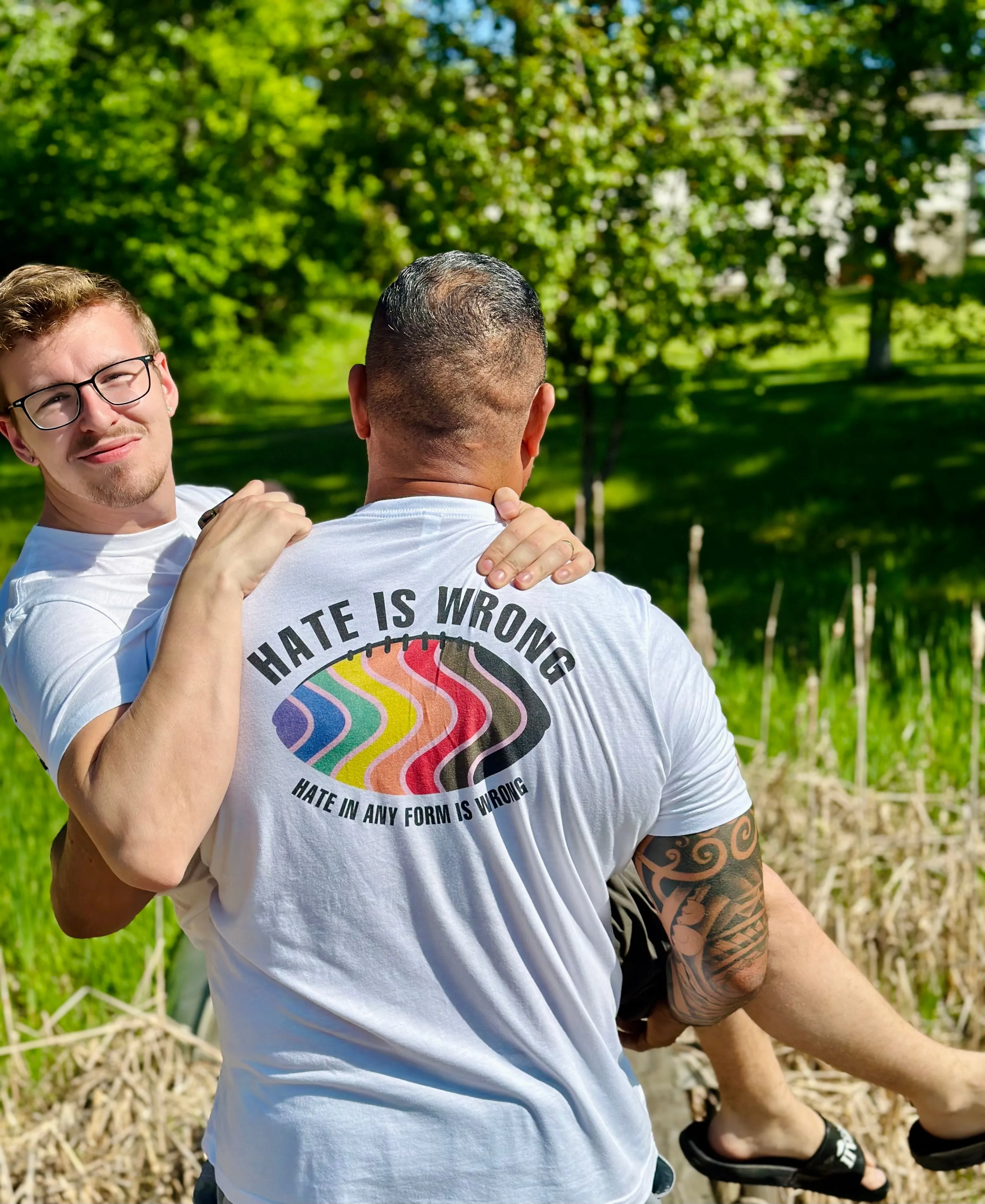 PRIDE Hate is Wrong Graphic T-Shirt - White (PRIDE On Demand)