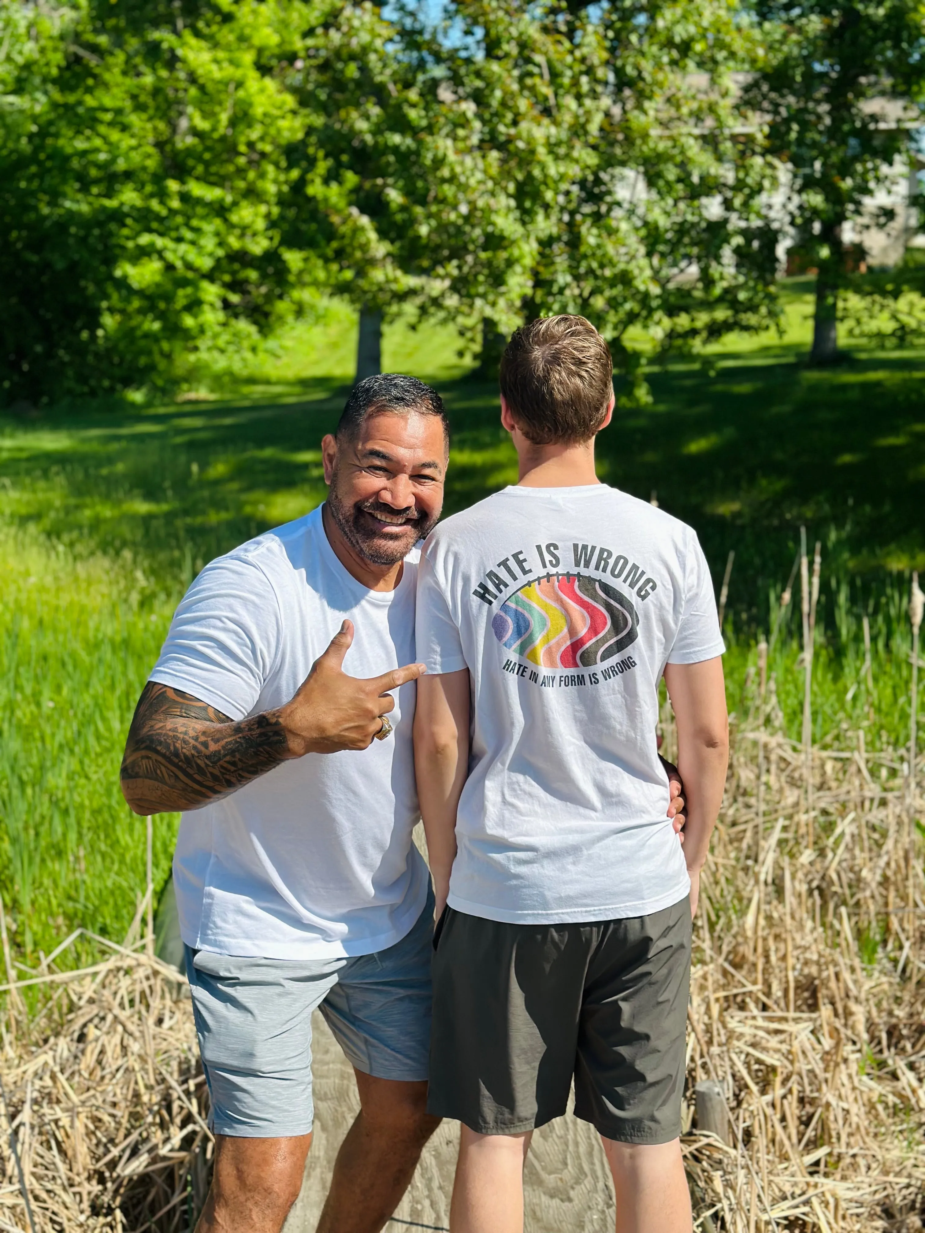PRIDE Hate is Wrong Graphic T-Shirt - White (PRIDE On Demand)