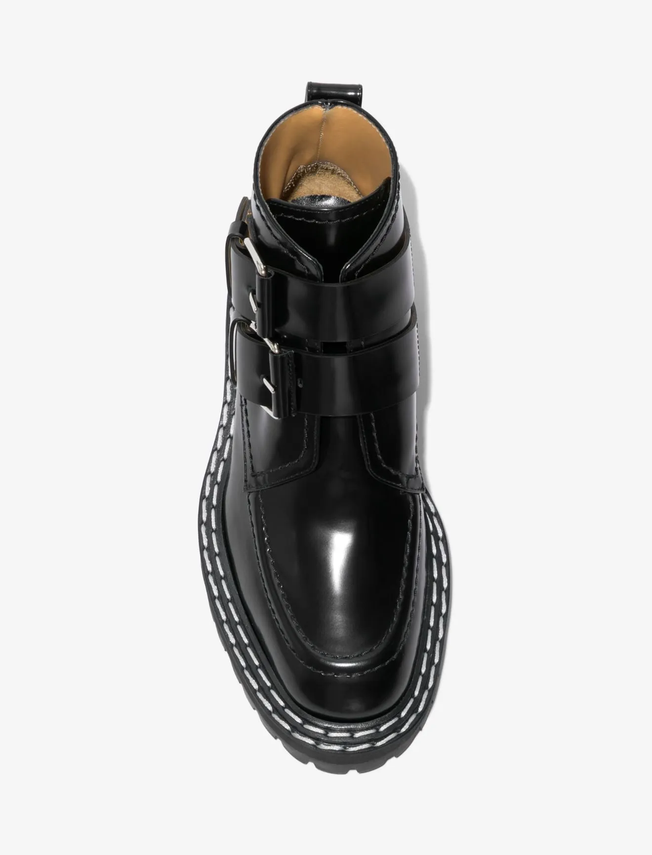 Proenza Schouler Lug Sole Buckle Boots Black
