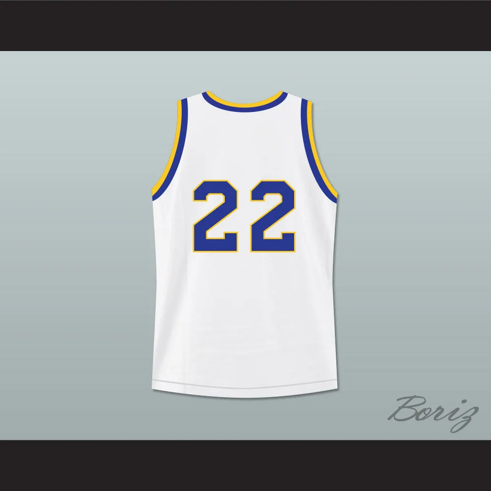 Quincy McCall 22 Crenshaw High School White Basketball Jersey Love and Basketball 2