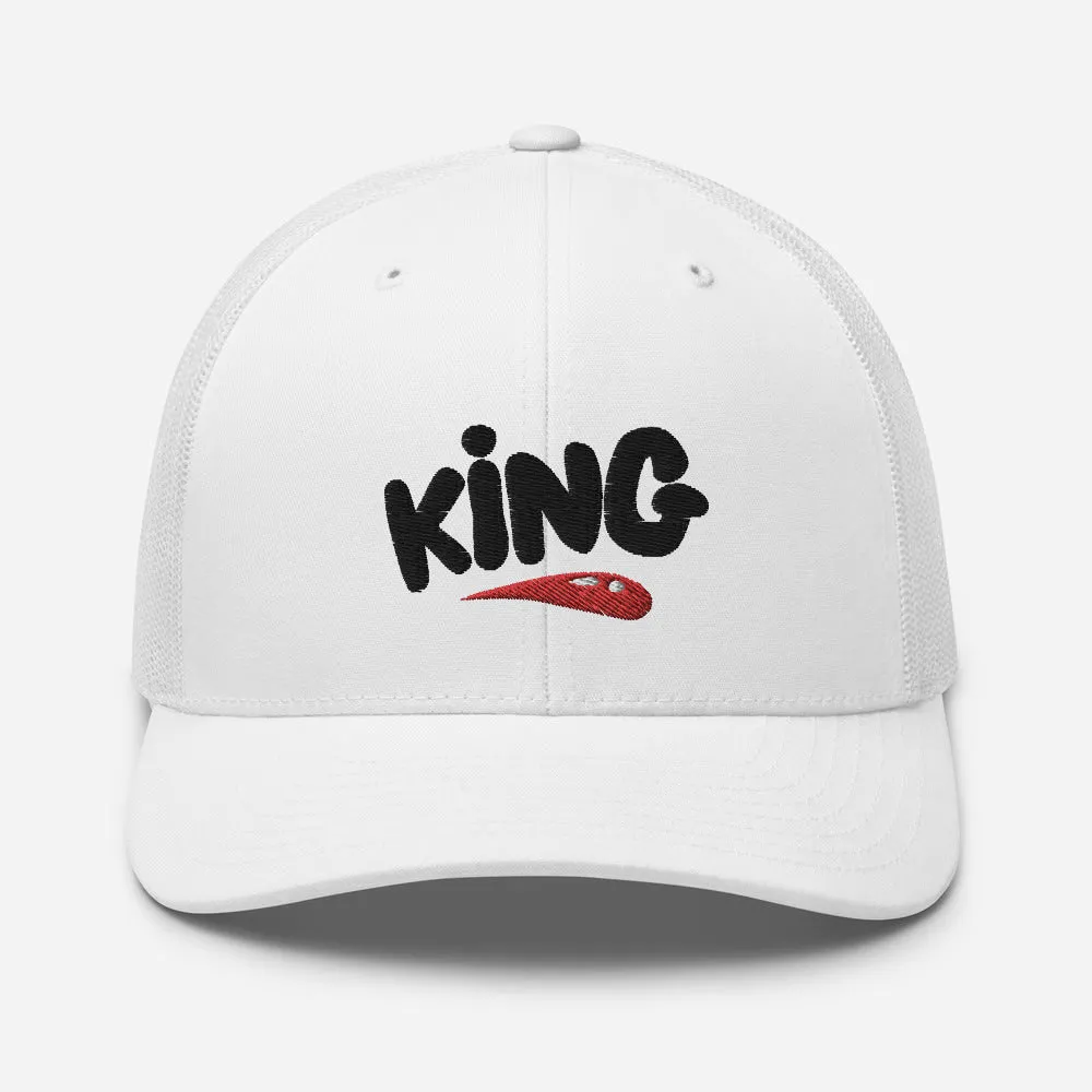 "King" Trucker Cap design by Hero.