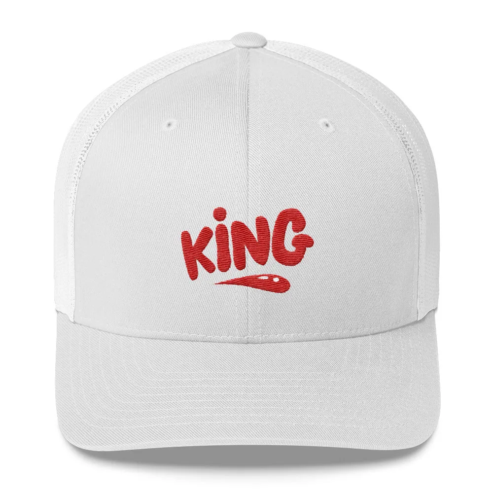 "King" Trucker Cap design by Hero.
