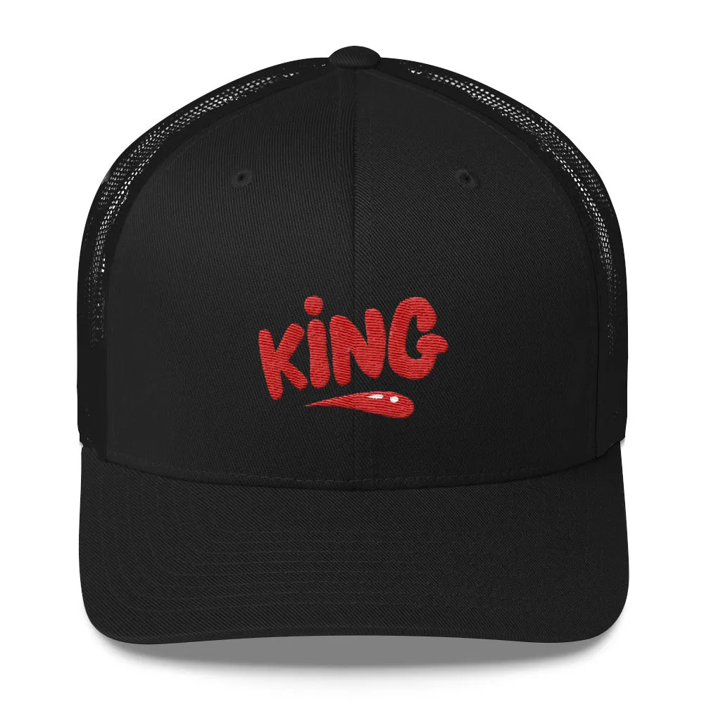 "King" Trucker Cap design by Hero.