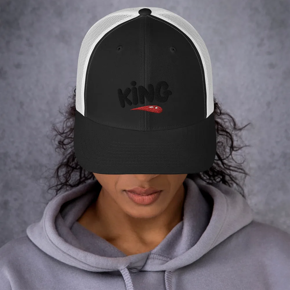 "King" Trucker Cap design by Hero.