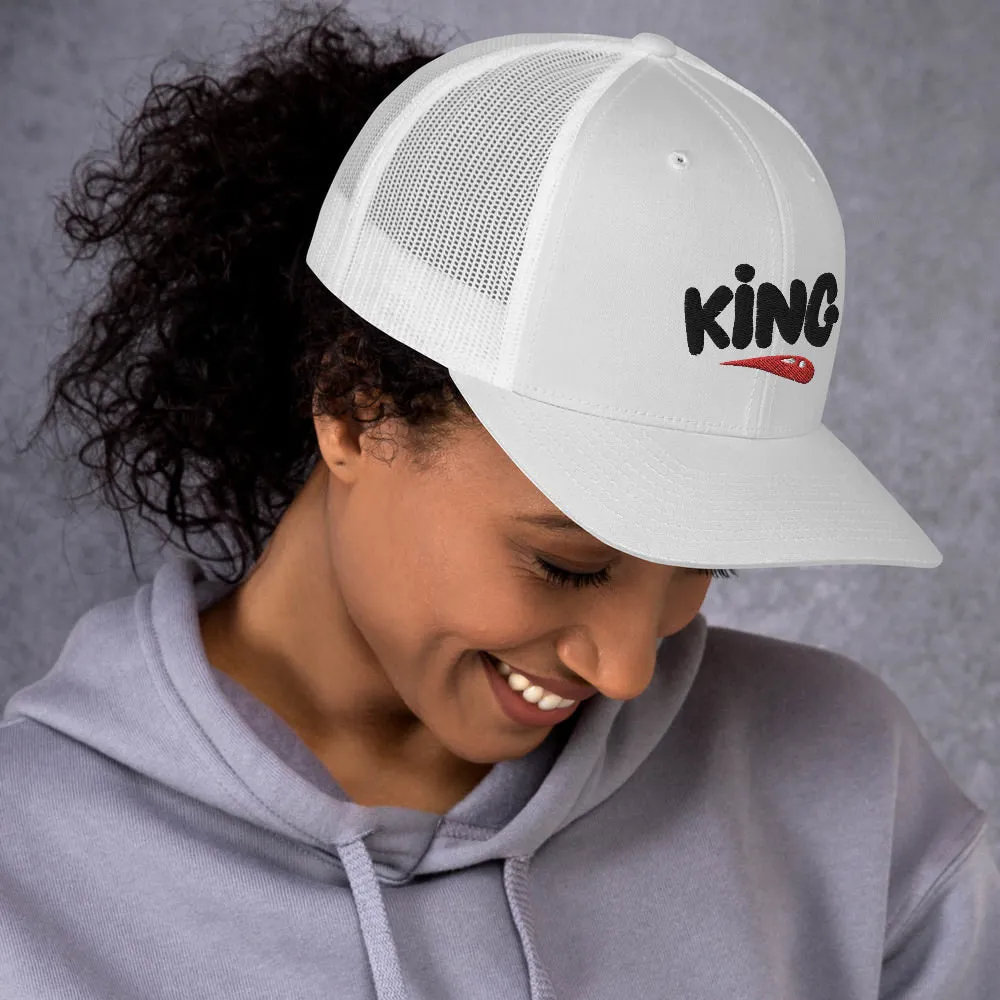 "King" Trucker Cap design by Hero.