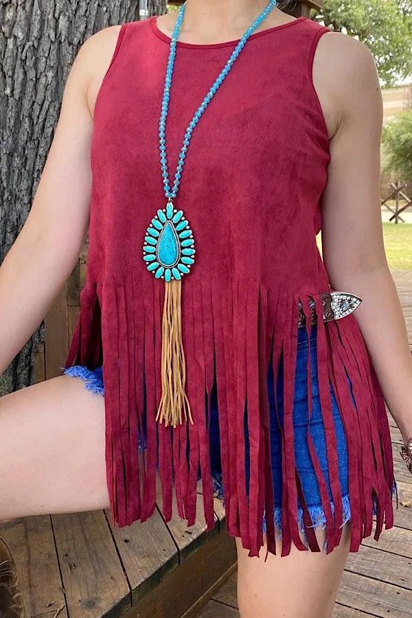 "On the Fringe" Top
