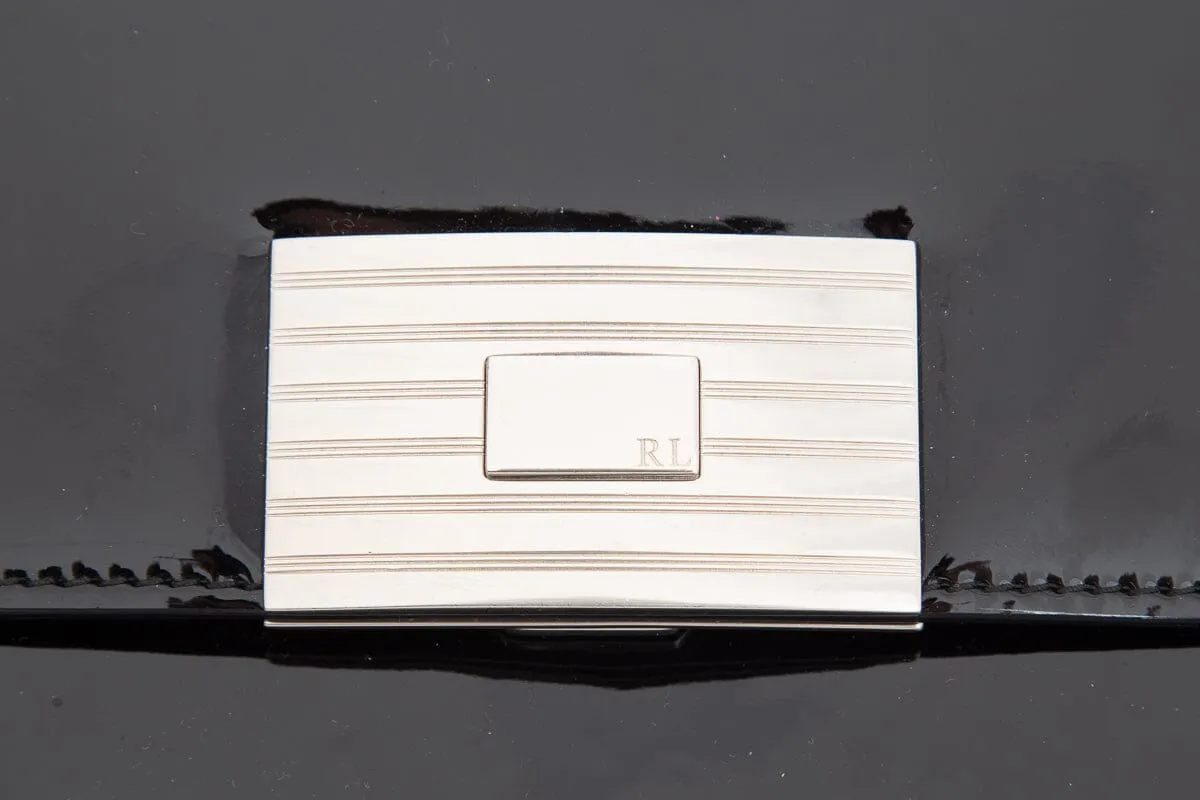 Ralph Lauren Black Patent Leather Handbag