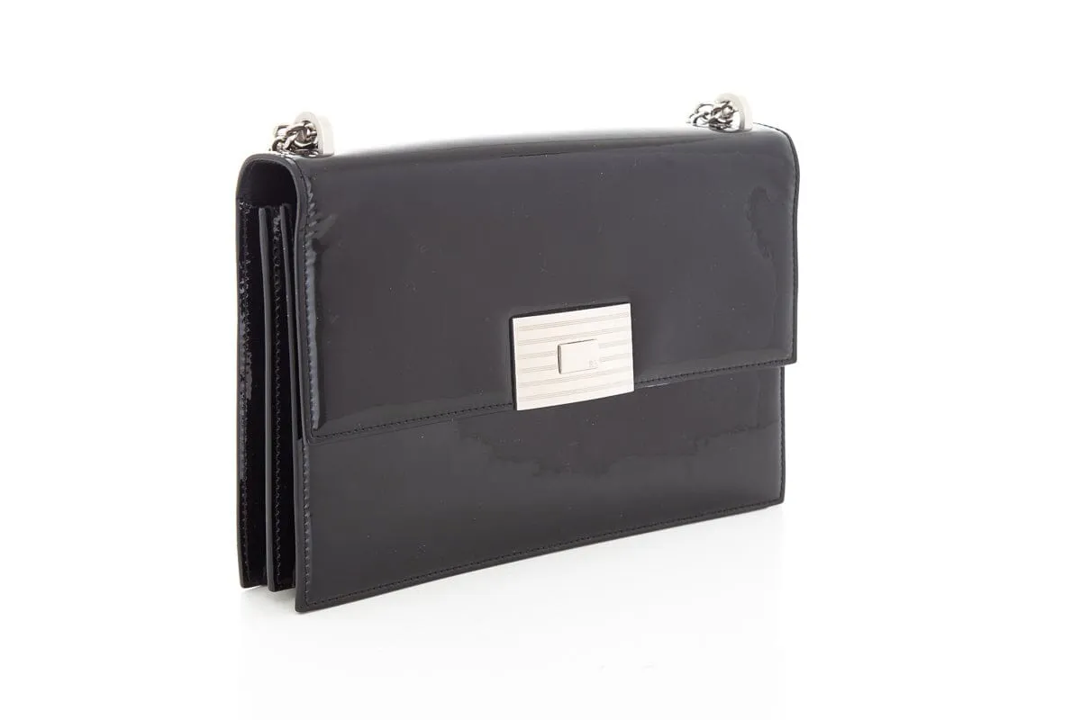 Ralph Lauren Black Patent Leather Handbag