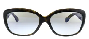 Ray-Ban JACKIE OHH RB 4101 710/BF Butterfly Plastic Havana Sunglasses with Clear Lens