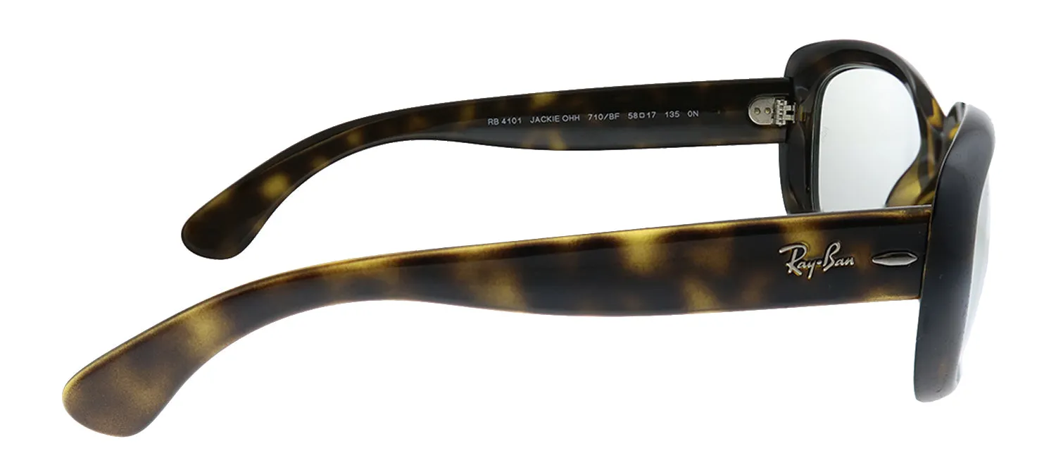 Ray-Ban JACKIE OHH RB 4101 710/BF Butterfly Plastic Havana Sunglasses with Clear Lens