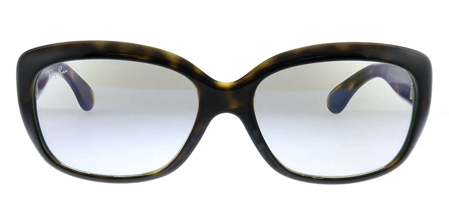 Ray-Ban JACKIE OHH RB 4101 710/BF Butterfly Plastic Havana Sunglasses with Clear Lens