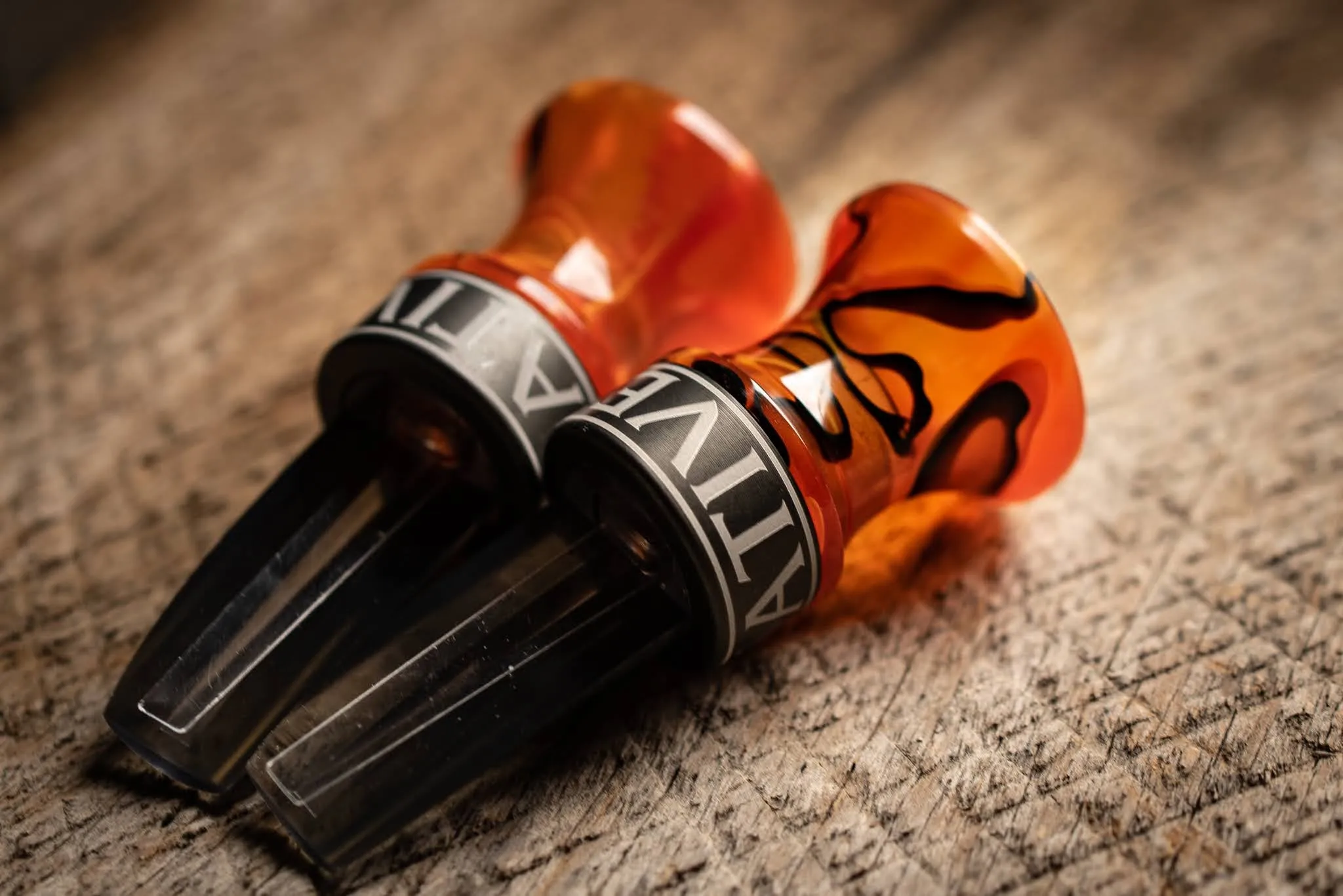Red Lava semi-custom w/ engraved logo band