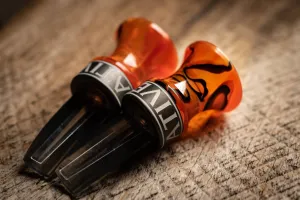 Red Lava semi-custom w/ engraved logo band