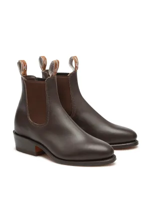 R.M. Williams Lady Yearling Boot - D Fit - Chestnut - Leather Sole