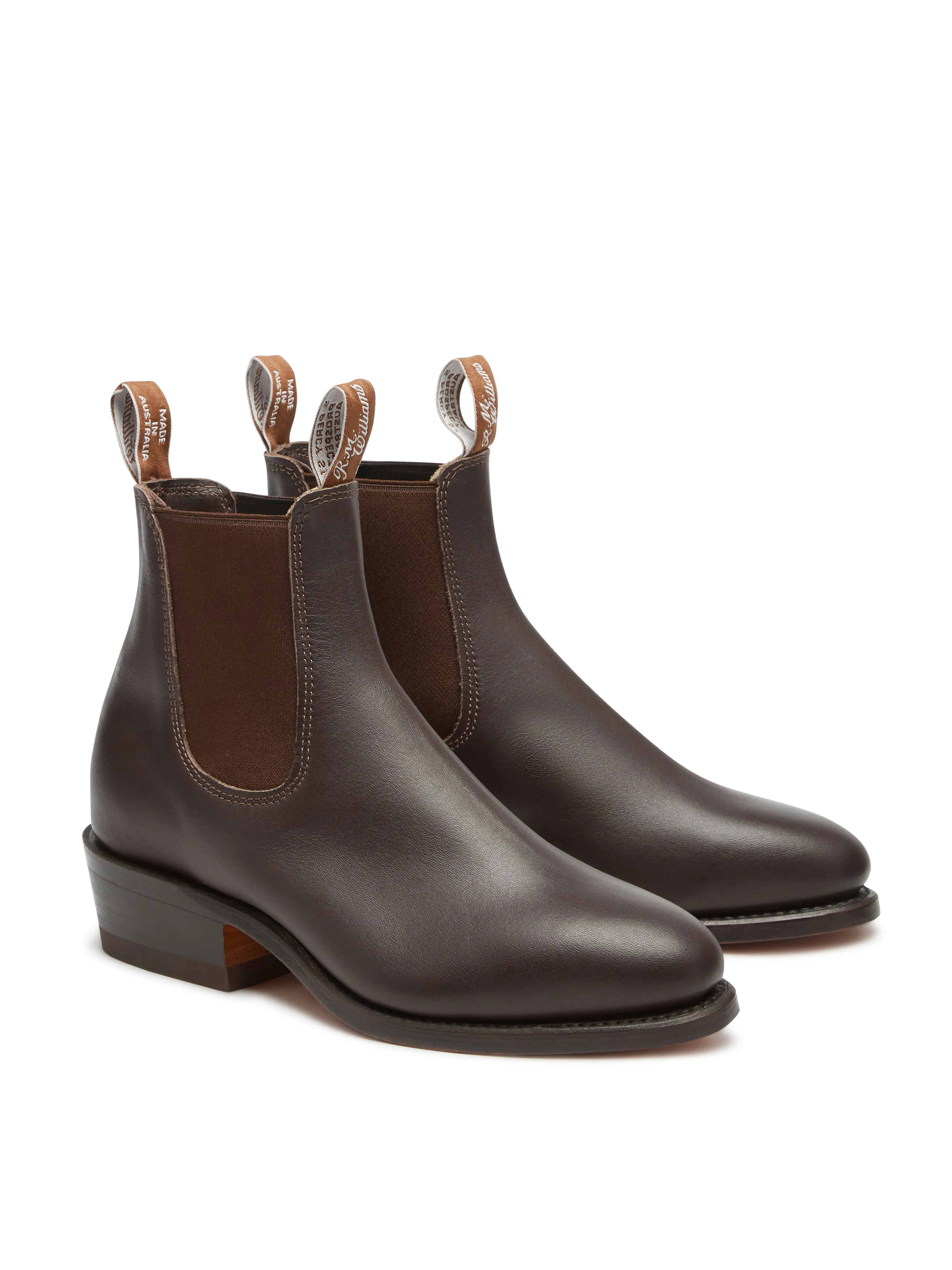 R.M. Williams Lady Yearling Boot - D Fit - Chestnut - Leather Sole
