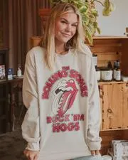 Rock 'Em Hogs Distressed Sweatshirt