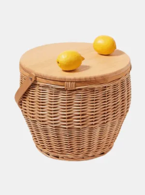 Round Picnic Cooler Basket