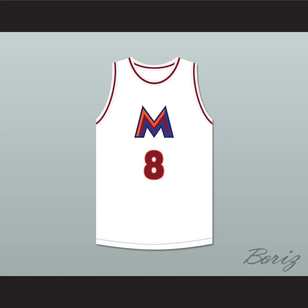 Rui Hachimura 8 Meisei High School White Basketball Jersey 1
