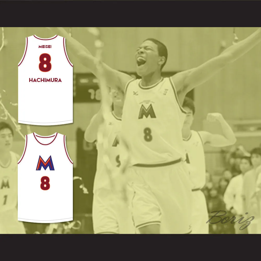 Rui Hachimura 8 Meisei High School White Basketball Jersey 2
