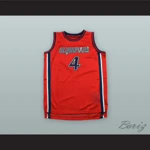 Russell Westbrook 4 Leuzinger High School Olympians Red Basketball Jersey