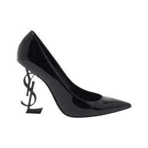 Saint Laurent Shoes, Black Patent Leather Opyum Pumps (size 37.5)