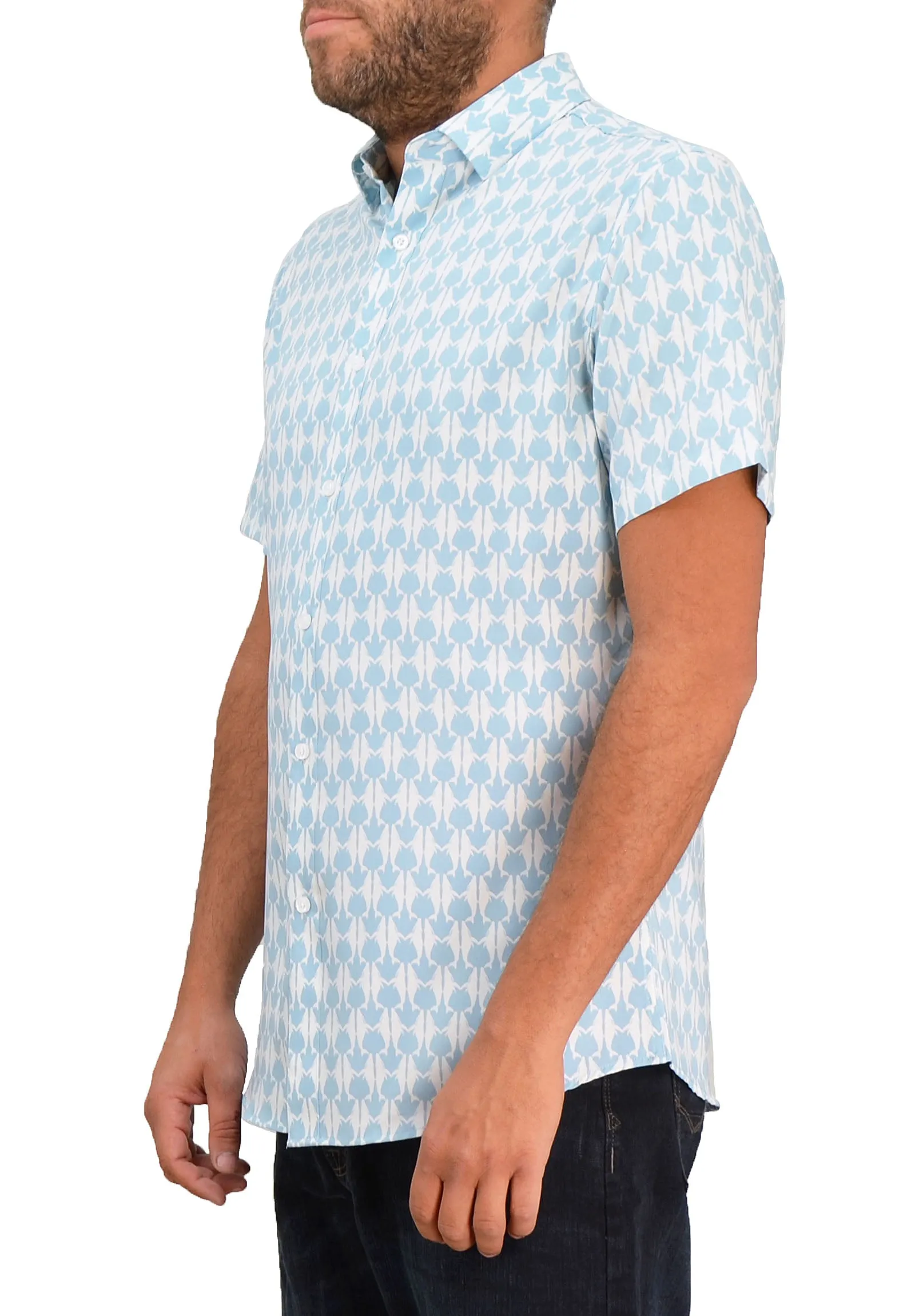 Save the Ocean Stingray Short Sleeve Casual Shirt