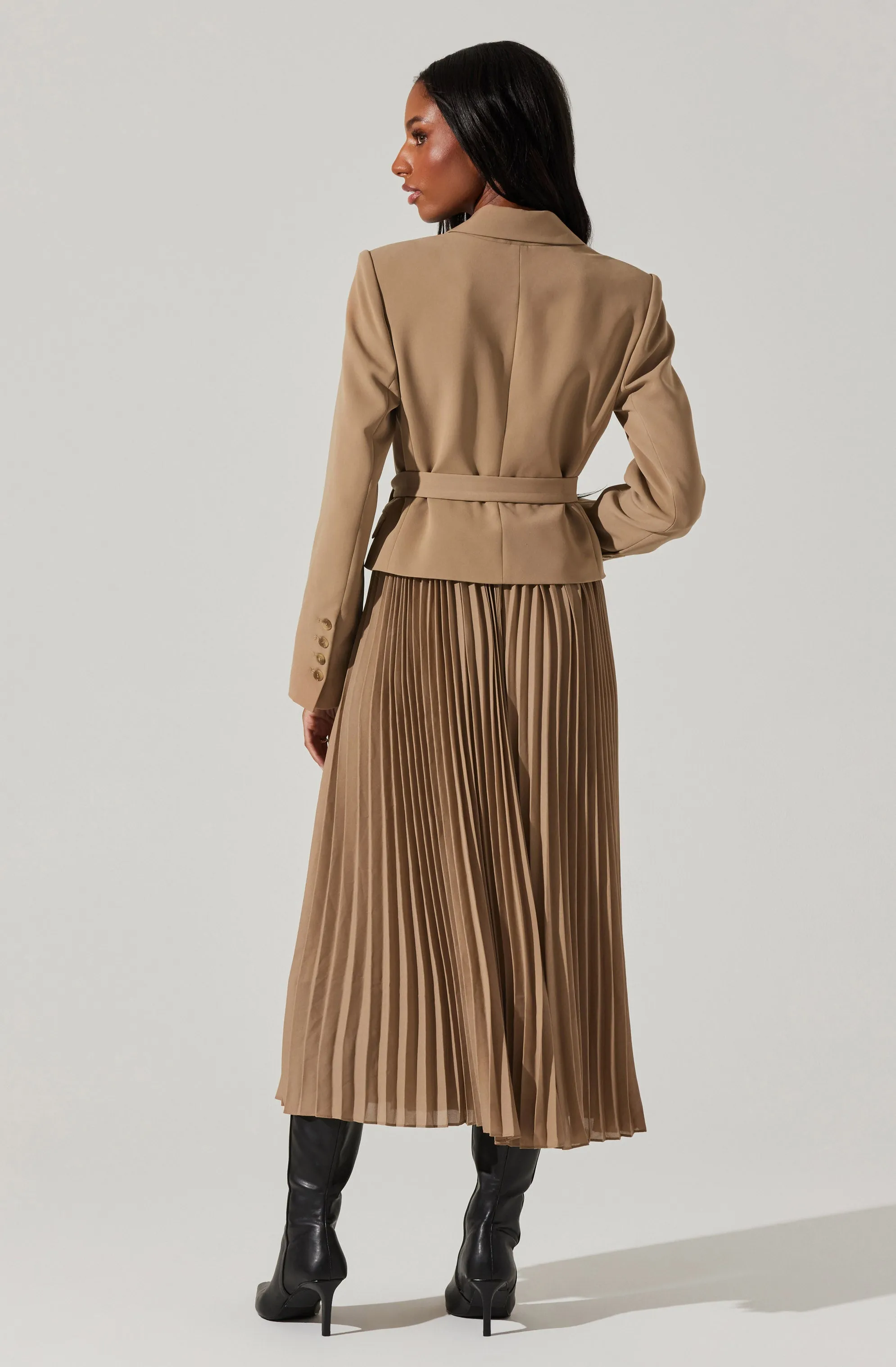 Sekani Mixed Media Wrap Dress