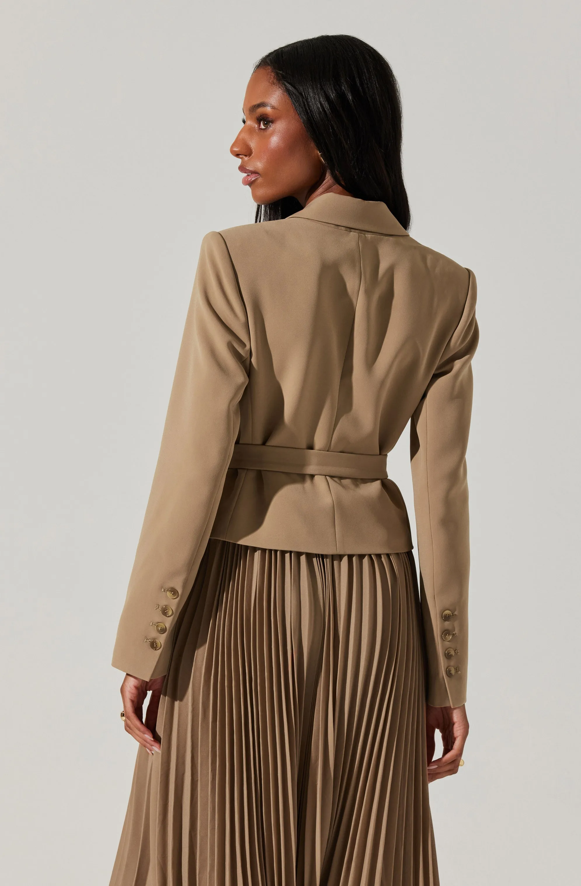 Sekani Mixed Media Wrap Dress