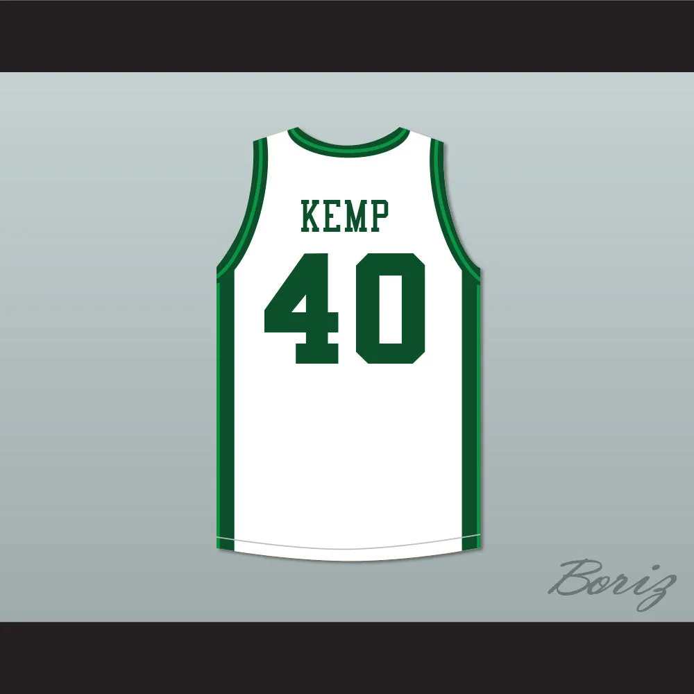 Shawn Kemp 40 Concord High School Minutemen White Basketball Jersey