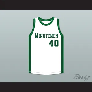 Shawn Kemp 40 Concord High School Minutemen White Basketball Jersey